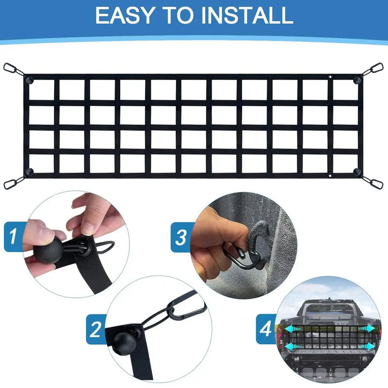truck tailgate cargo net, view 5 - MRSLM