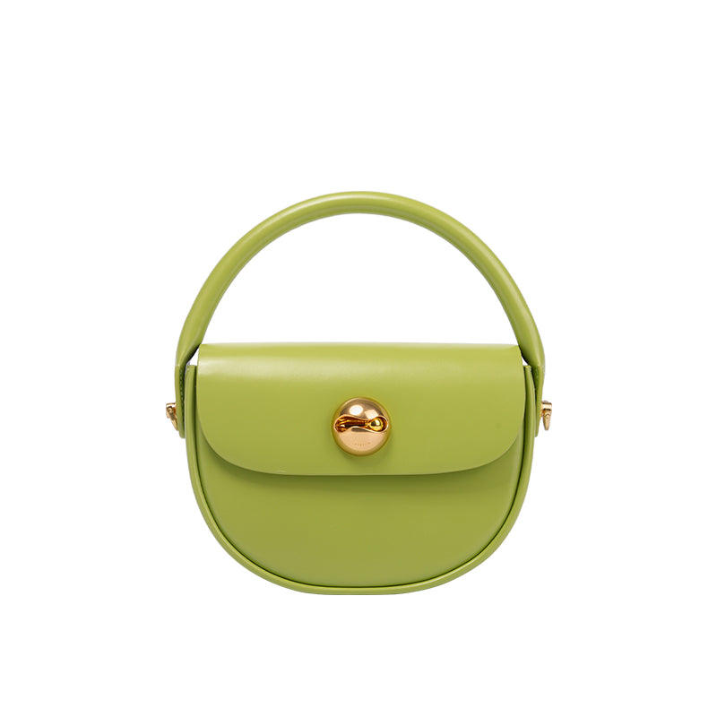 round crescent handbag, view 2 - MRSLM