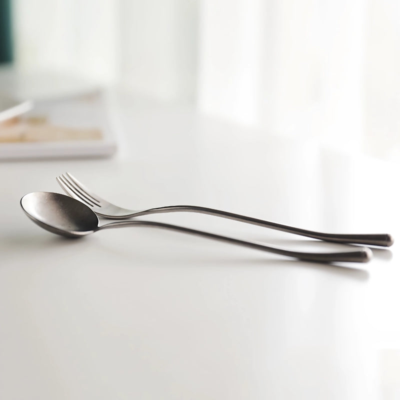 retro stainless steel cutlery set, view 6 - MRSLM