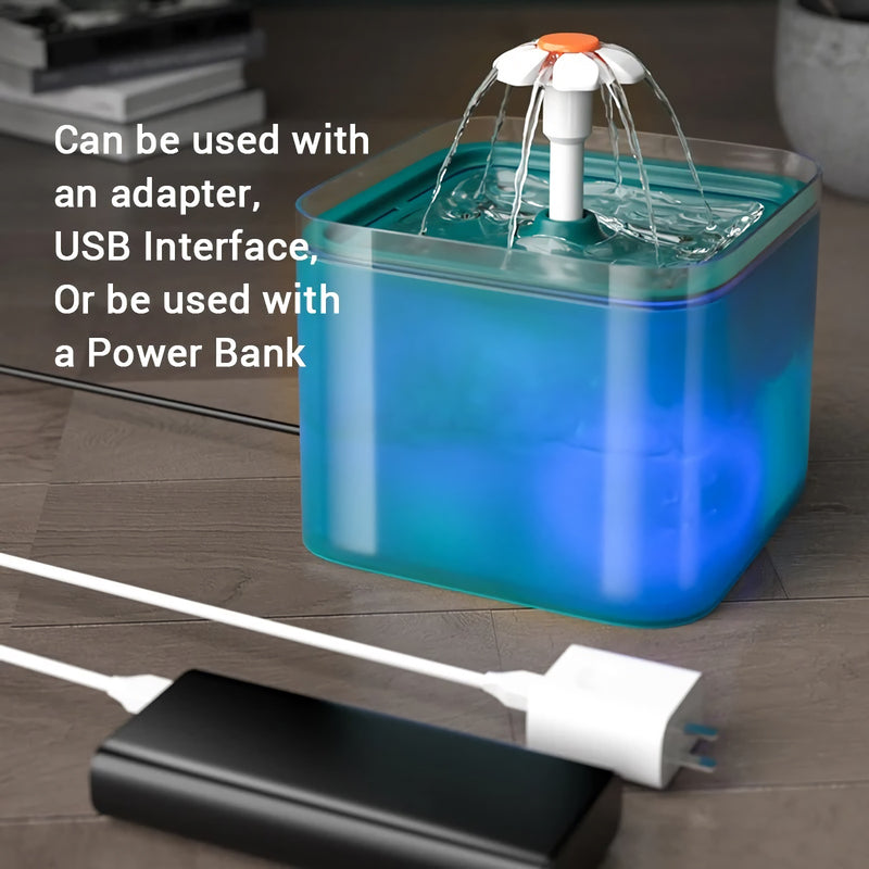 led cat water fountain, view 4 - MRSLM