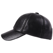leather dome cap, embossed pattern, view 5 - MRSLM