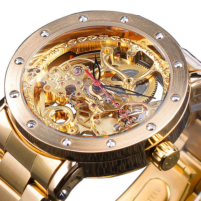 men's hollow see-through automatic watch, view 14 - MRSLM