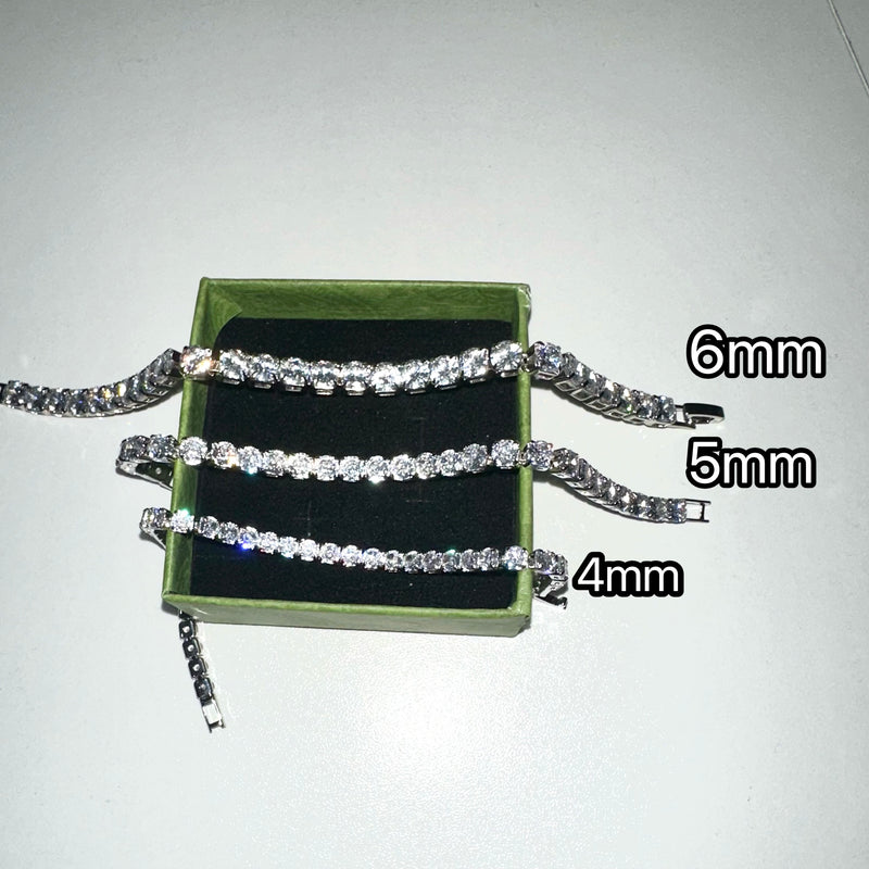 hip hop cubic zirconia tennis bracelet, view 5 - MRSLM