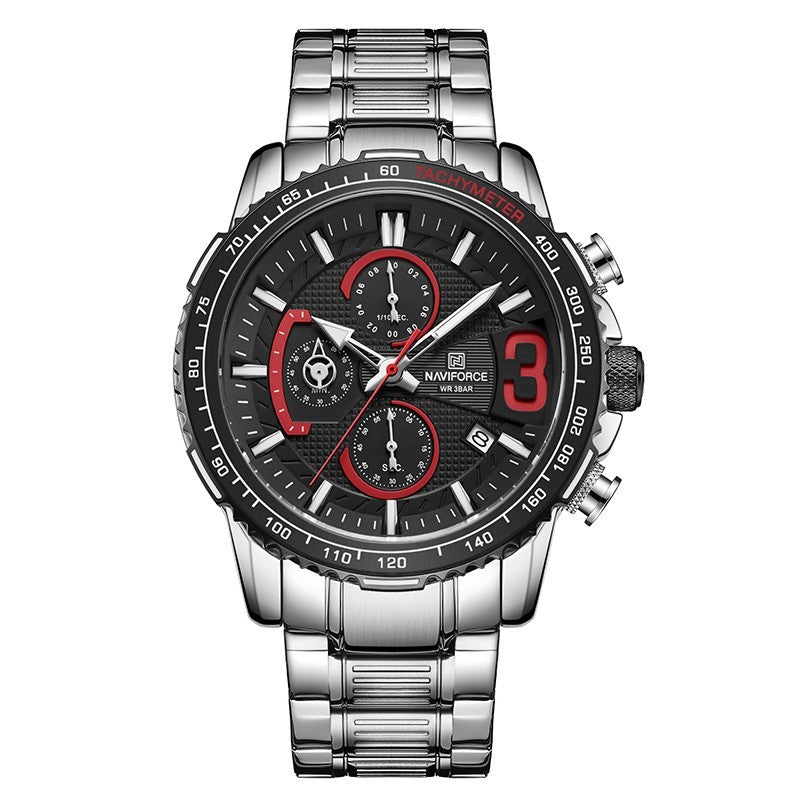 large dial waterproof luminous watch, view 6 - MRSLM