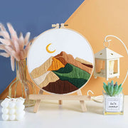 diy floral embroidery kit, view 3 - MRSLM
