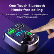 led mp3 car bluetooth fm transmitter with dual usb charger, view 6 - MRSLM