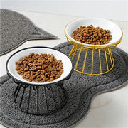 iron pet feeder stand, view 6 - MRSLM