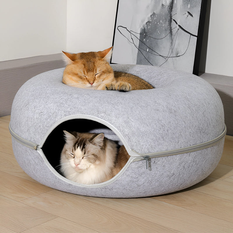 Donut cat bed and tunnel, view 6 - MRSLM