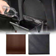waterproof pu leather car trash bin, view 4 - MRSLM