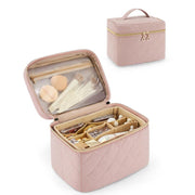 Foldable travel makeup bag with removable insert, view 2 - MRSLM