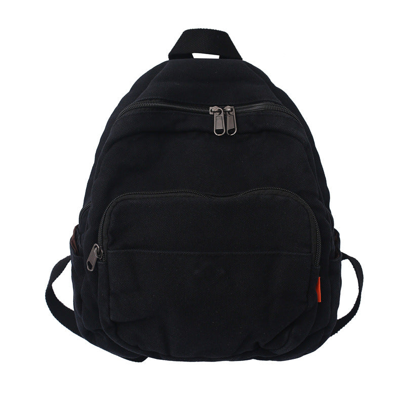 retro wash canvas backpack, view 5 - MRSLM