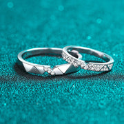 couple sterling silver ring his and hers, view 5 - MRSLM