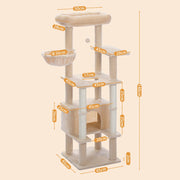 multi-level cat tree with condo, view 2 - MRSLM