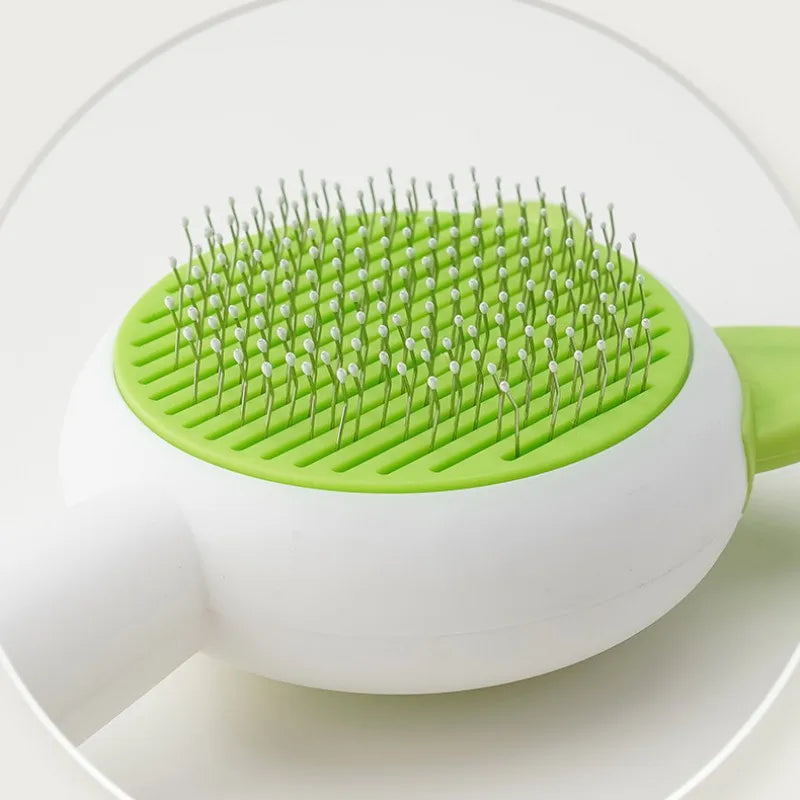 self-cleaning dog brush, view 9 - MRSLM