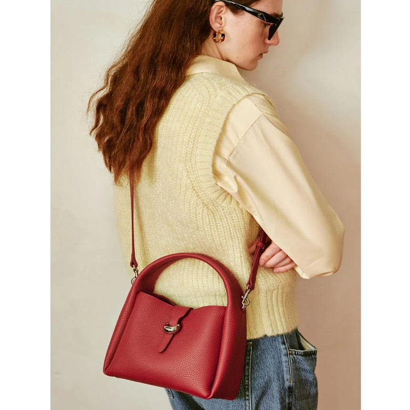 luxury women's leather shoulder bag, view 13 - MRSLM
