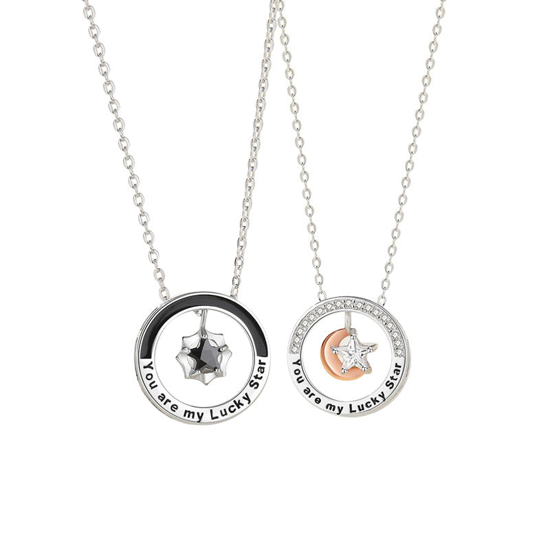 lucky star couple necklace, view 5 - MRSLM