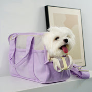 portable pet travel bag with shoulder strap, view 3 - MRSLM