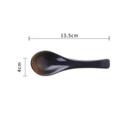 japanese ceramic soup spoon, view 5 - MRSLM
