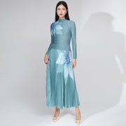 women's blouse and floral pleated skirt autumn suit, view 7 - MRSLM