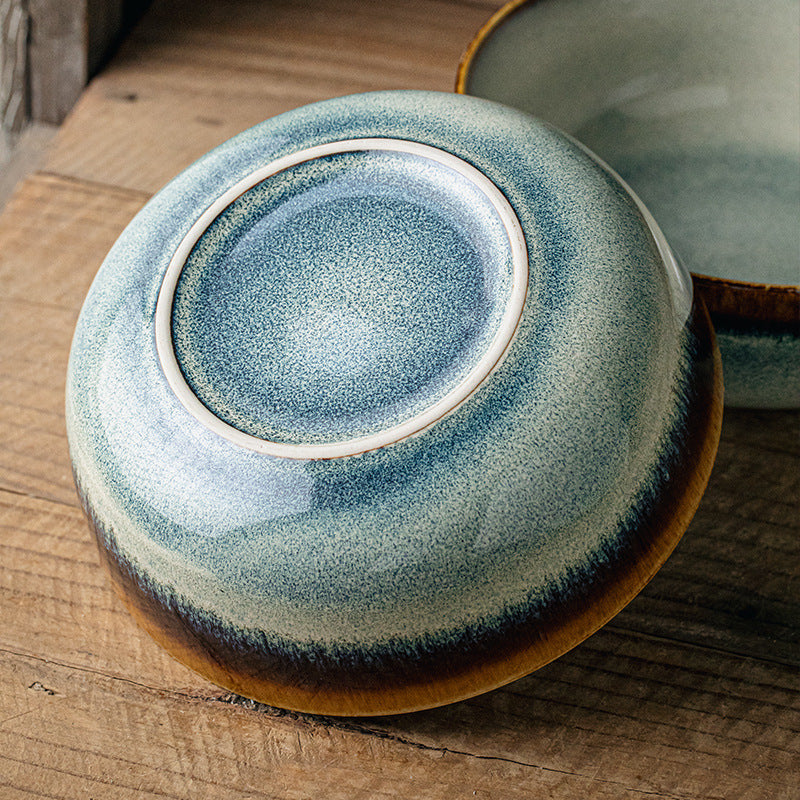 retro ceramic noodle bowl, view 4 - MRSLM