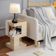 two-piece cat bed set with teaser, view 8 - MRSLM