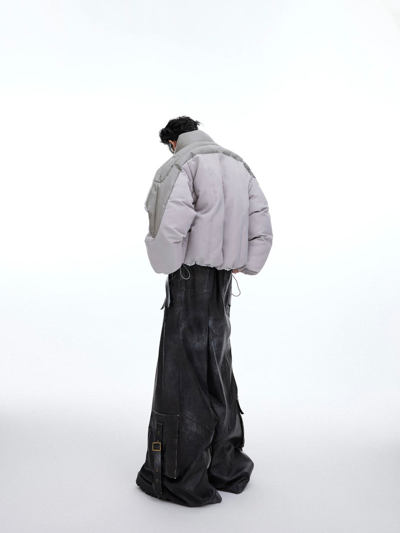 thickened 3d splicing design jacket, view 5 - MRSLM