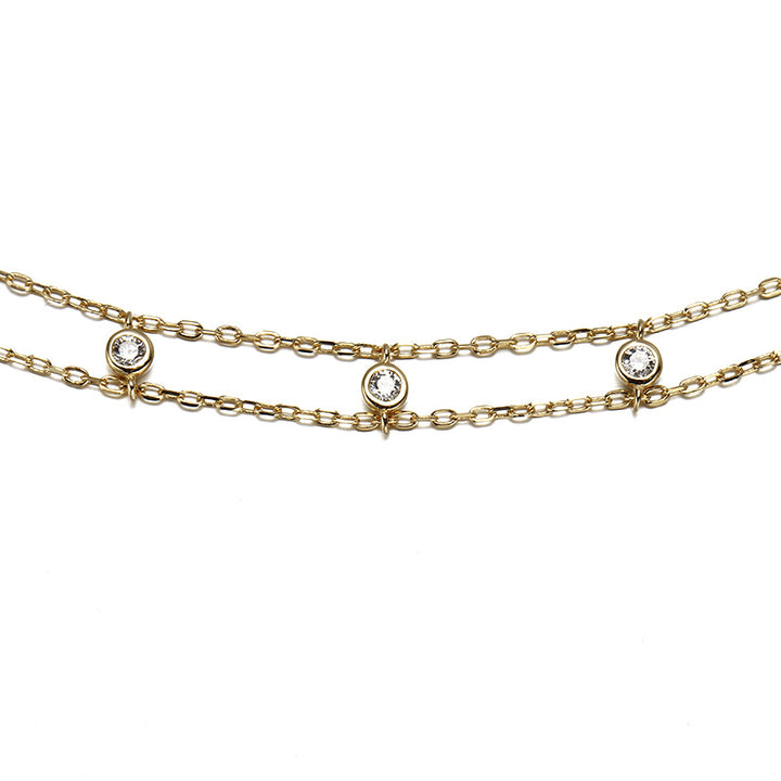 Silver All-match Necklace 14k Gold-plated All-match