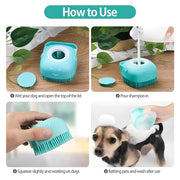 pet shampoo massager brush, view 9 - MRSLM