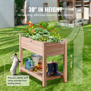 elevated wooden garden bed planter kit, view 11 - MRSLM