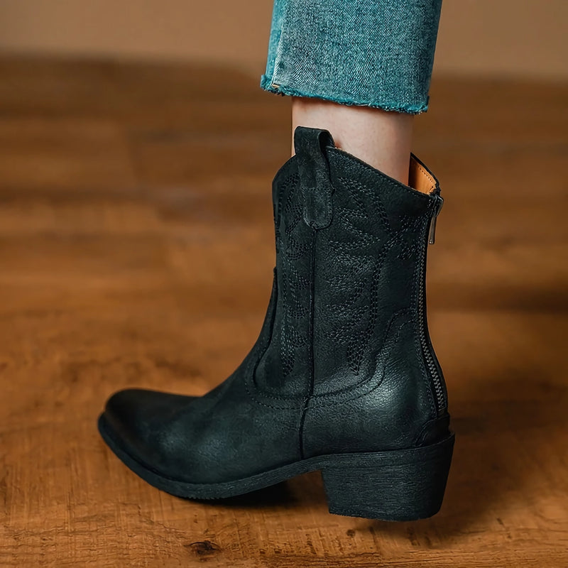 retro high heel ankle boots, view 7 - MRSLM