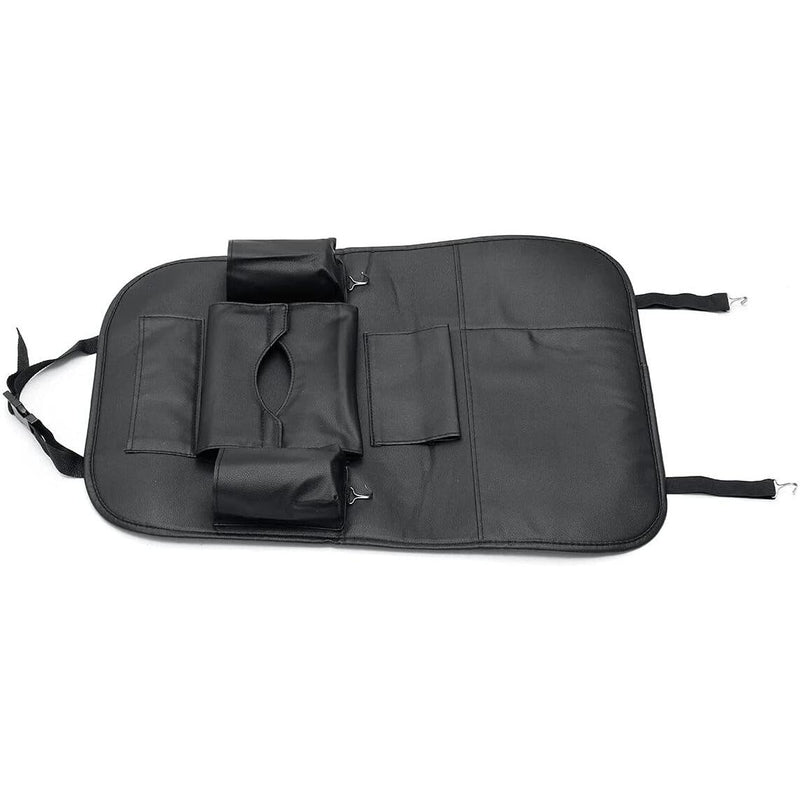 PU leather car back seat organizer, view 8 - MRSLM
