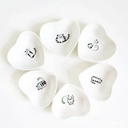ceramic peach heart pet bowl - MRSLM