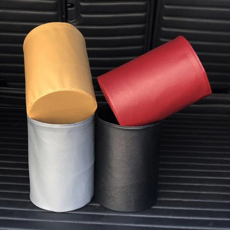 Waterproof Foldable Car Trash Can with Dual-Layer Design