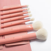 7-piece pink makeup brush set, view 5 - MRSLM