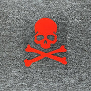 Reflective skull and crossbones car sticker, view 5 - MRSLM
