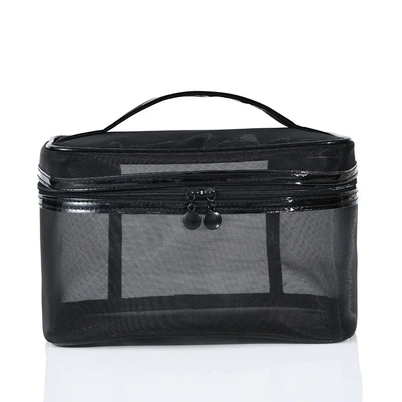 transparent mesh makeup bag, view 2 - MRSLM