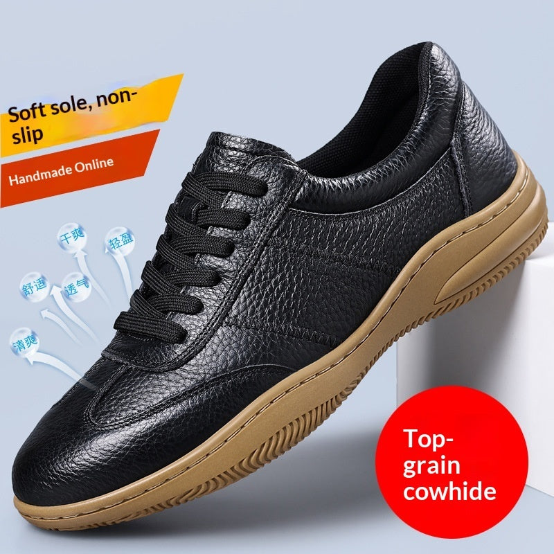 Men's genuine leather casual shoes, view 10 - MRSLM