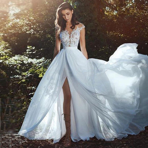 Elegant long lace banquet dress - MRSLM