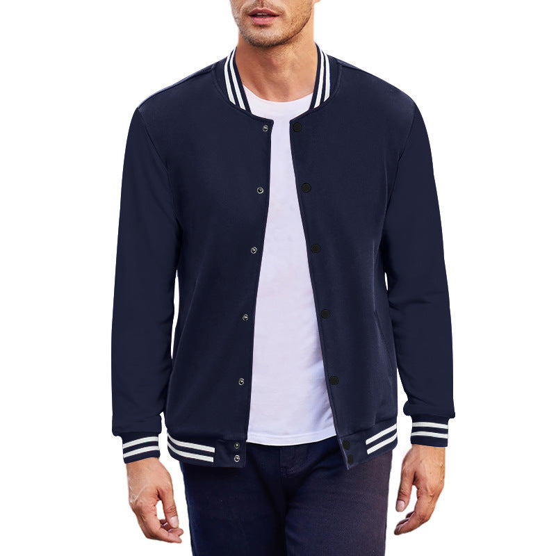 men's baseball uniform flight jacket, view 5 - MRSLM
