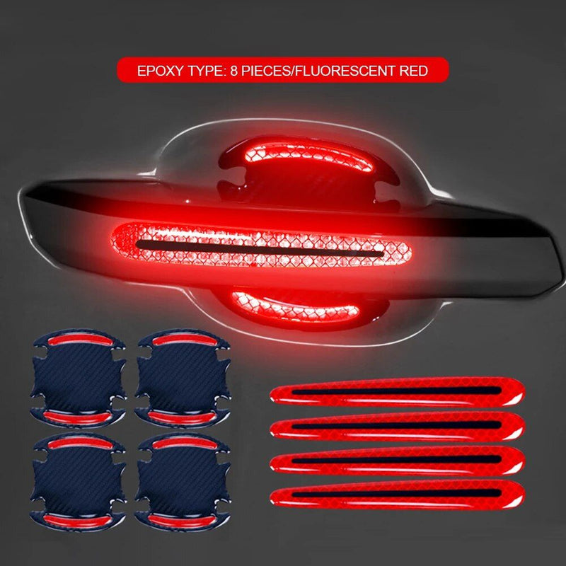 Carbon fiber car door handle protector stickers, view 4 - MRSLM