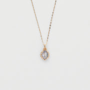 natural cordierite stone necklace, view 2 - MRSLM