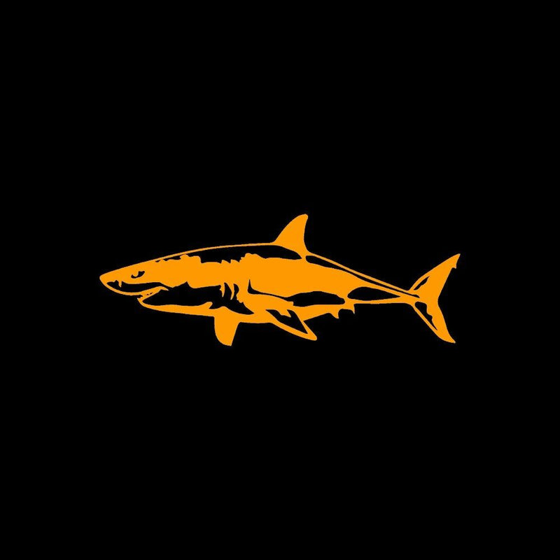 great white shark vinyl car decal, view 9 - MRSLM