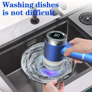 electric cleaning brush with 5 brush heads, view 6 - MRSLM