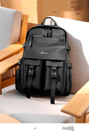 casual waterproof travel computer backpack, view 8 - MRSLM