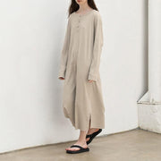 women's long-sleeved knit dress - MRSLM
