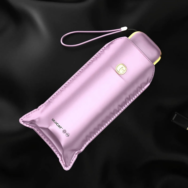 portable mini umbrella titanium gold coating, view 2 - MRSLM