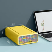 multi-layer drawer style pen holder and desk organizer, view 5 - MRSLM