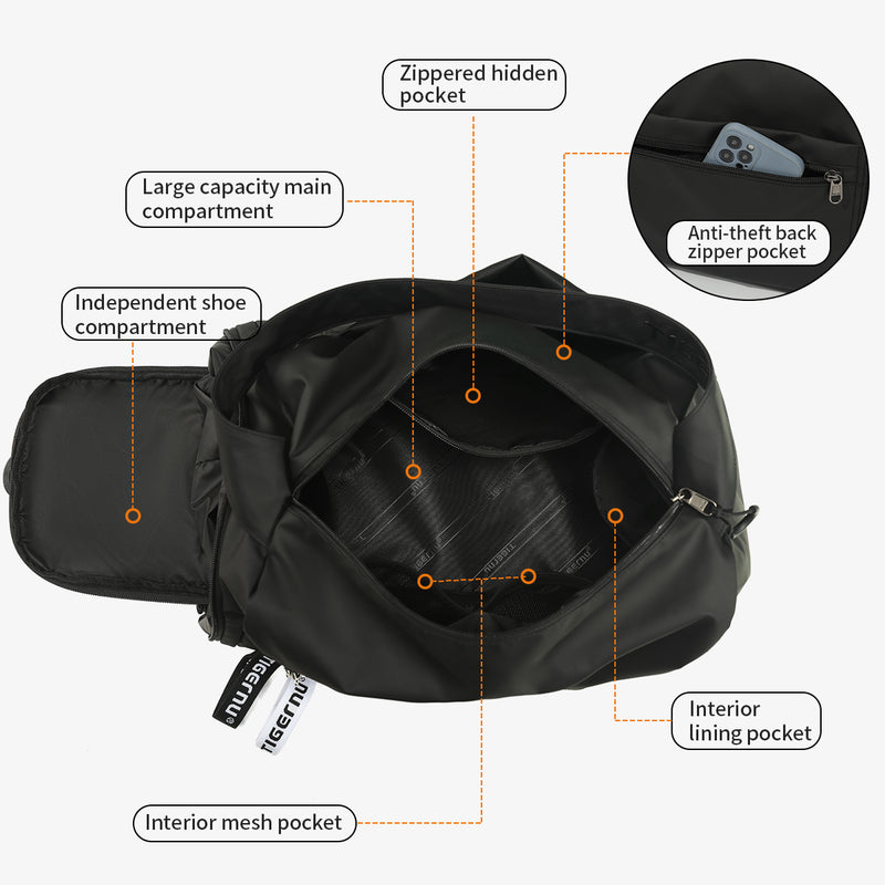 waterproof travel duffle bag, view 9 - MRSLM