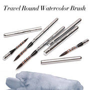 6-piece travel watercolor paint brushes, view 4 - MRSLM
