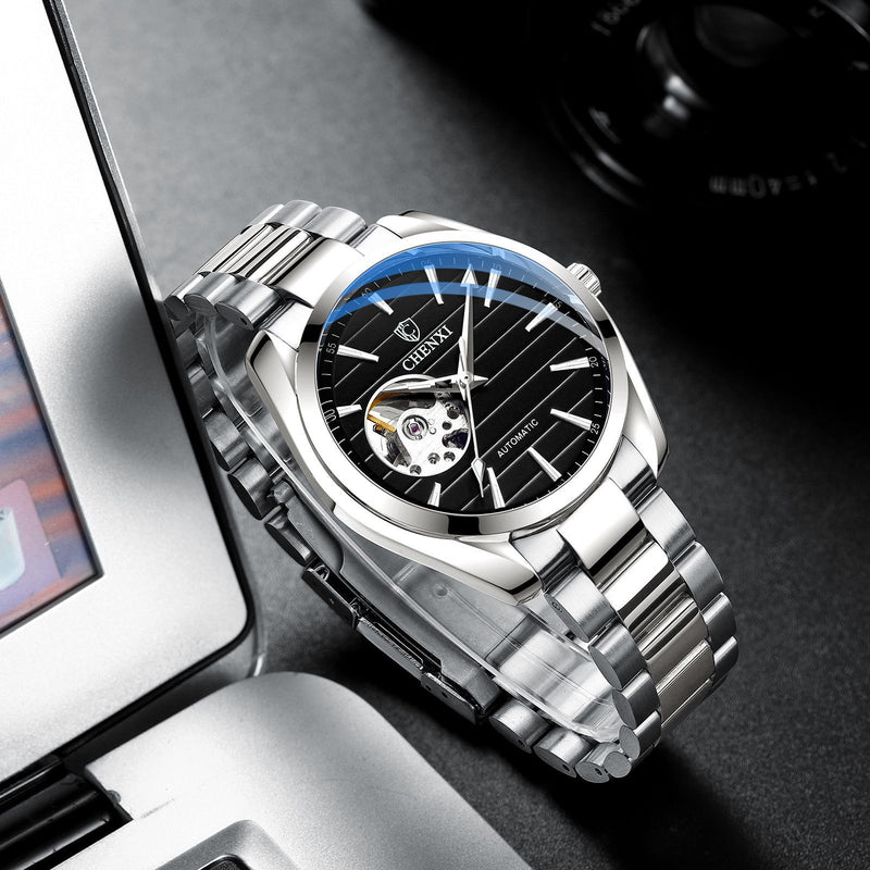 Men's automatic hollow mechanical watch, view 2 - MRSLM